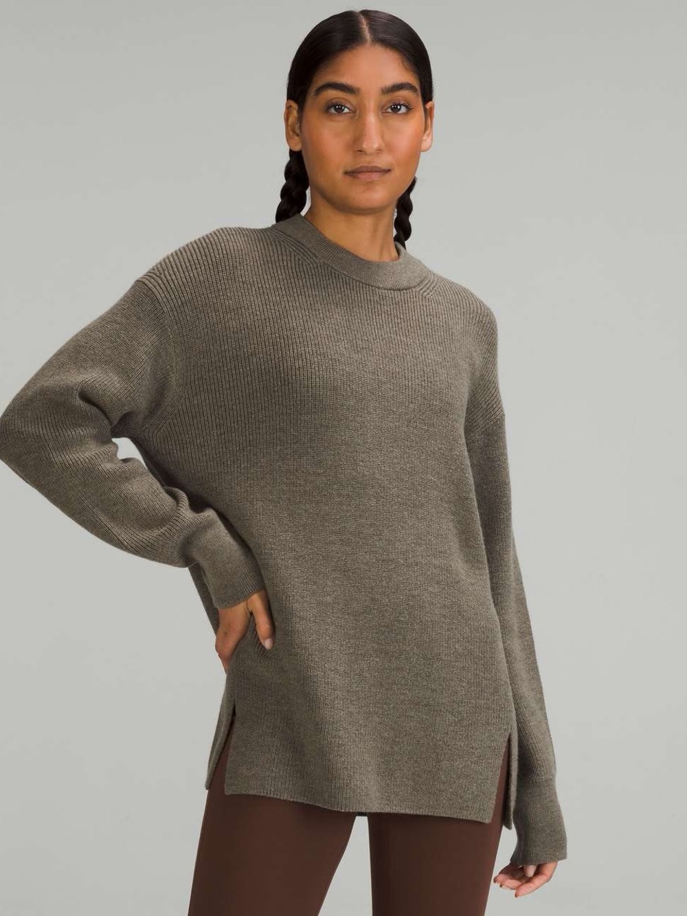 Lululemon Crewneck Sweater in Olive